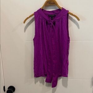 Banana Republic Vibrant Purple Sleeveless Blouse size medium